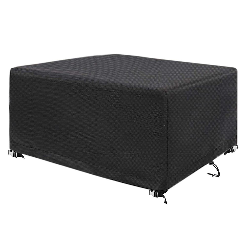 Layoomiety 160 x 160 x 80 cm Outdoor Furniture Cover, Black