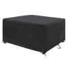 Layoomiety 160 x 160 x 80 cm Outdoor Furniture Cover, Black view 1