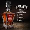 Maverton Ice Blink Whiskey Decanter + Set of 2 Engraved Whiskey Glasses view 2