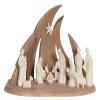 Modern Wooden Nativity Scene, Handmade in Gröden, Natural Version (Joseph Height: 8.5 cm) view 1