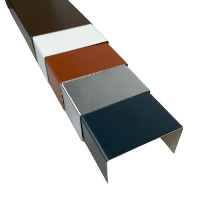 Handel Hoffmann Aluminum U-Profile, 2 m, 90° Angle, Cover Trim (Anthracite RAL 7016, 30 mm)