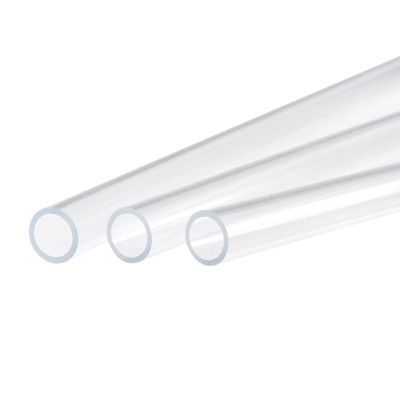 sourcing map 3-Piece Transparent PVC Tube, 14 mm ID, 18 mm OD, 500 mm Length, Acrylic Plastic Tube for Lamp Making, Floor Lamps, Furniture