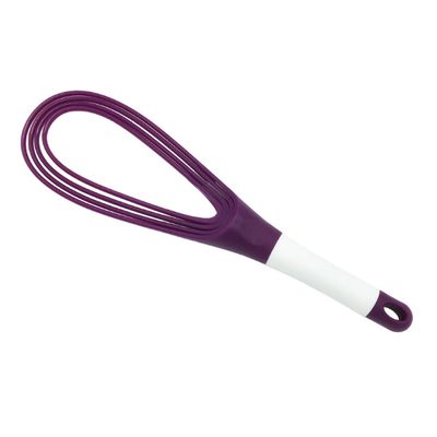 TopHomer 2-in-1 Flat Whisk, 360-Degree Rotating Egg Beater Balloon Whisk for Baking, Cooking, Frothing, Stirring and Mixing