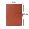 A4 Journal Notebook, PU Leather, Horizontal Ruled, 120 Sheets/240 Pages, Light Green view 2