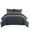 DZYP Microfiber Bedding Set with Pillowcases, Super Soft and Breathable, Anthracite Dark Gray, 66 x 90 in view 1