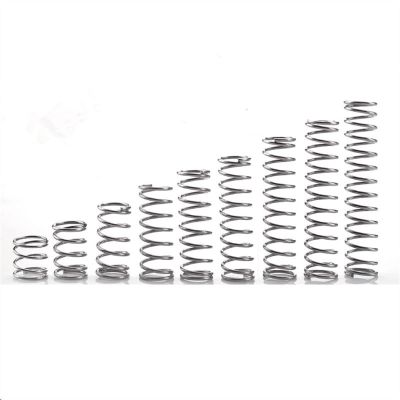 Liovns Mdingbao Compression Springs, 20 Pieces/Pack, 0.8 mm Stainless Steel, OD 6/7/8/10 mm, Length 10–50 mm (45 mm × 8 mm)