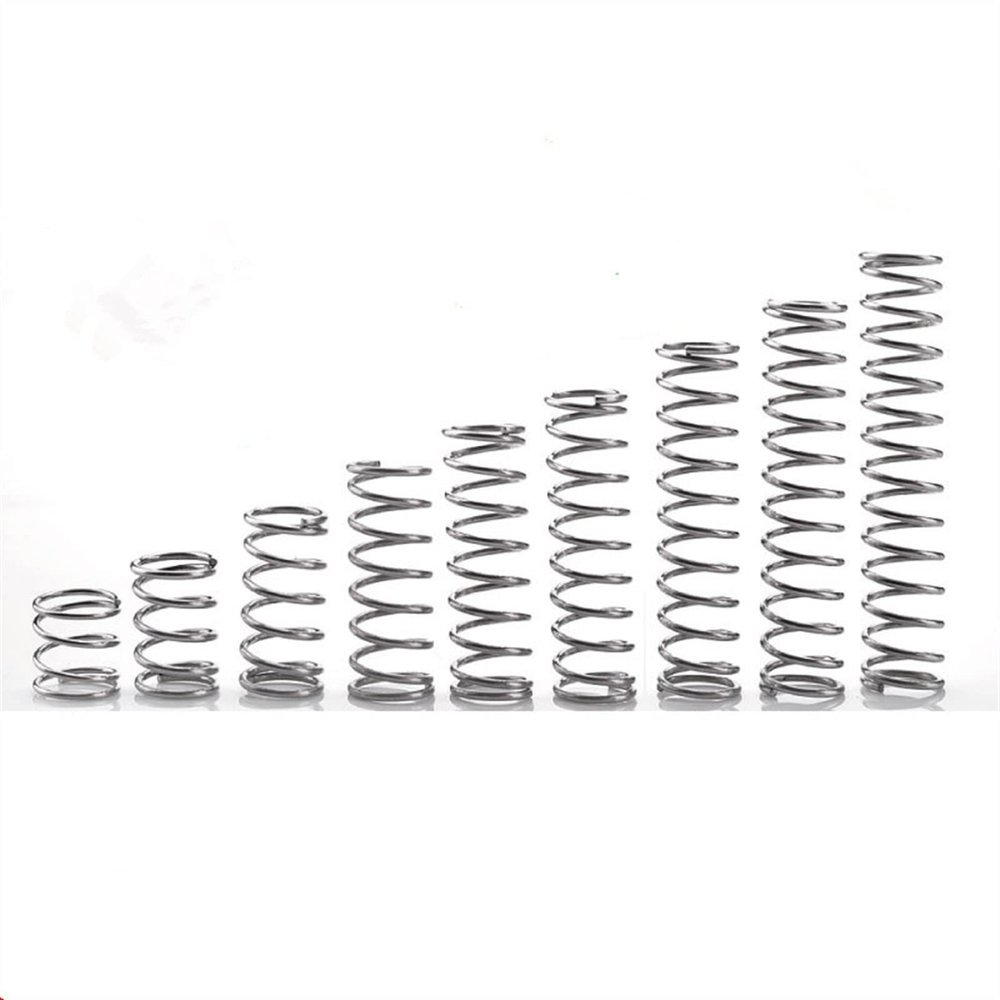 Liovns Mdingbao Compression Springs, 20 Pieces/Pack, 0.8 mm Stainless Steel, OD 6/7/8/10 mm, Length 10–50 mm (45 mm × 8 mm)