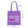 I Drive Diesel, Super, I Am Myself Cotton Tote Bag – Climate CO2 Gasoline Fuel Purple view 3