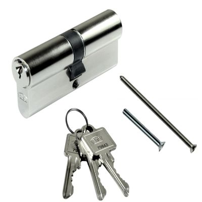 BKS PZ 88 Profile Cylinder, 27/27–80/80 mm, SN-TEC Keying, incl. 10 Keys