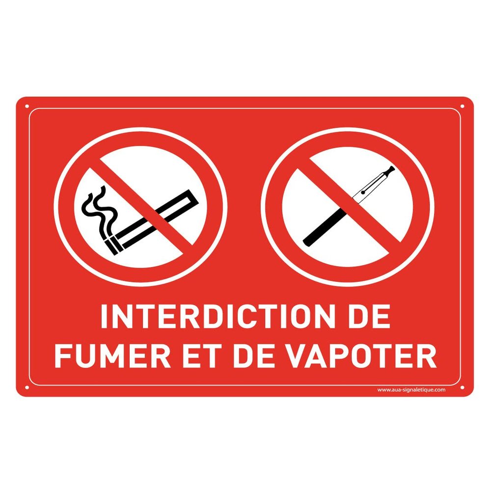 AUA SIGNALETIQUE 202129-AP-p-490x350 “Signal” Sign, Red, 490 x 350 mm