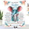 UOOYAA To My Daughter Blanket from Mom, Personalized Flannel Throw, Soft Gift for Family, Travel, Sofa or Chair view 1