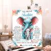 UOOYAA To My Daughter Blanket from Mom, Personalized Flannel Throw, Soft Gift for Family, Travel, Sofa or Chair view 2