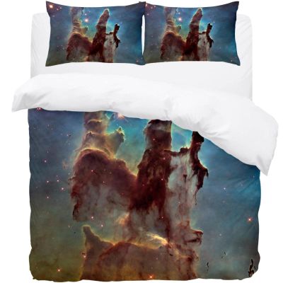 Starry Sky Duvet Cover Set with Pillowcase – Lightweight, Thermal Fleece, Warm, Soft