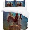 Starry Sky Duvet Cover Set with Pillowcase – Lightweight, Thermal Fleece, Warm, Soft view 1