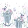 Muralo Non-Woven Photo Wallpaper, Illustrated Birds, Balloons, Flowers - 270 x 180 cm view 2