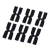U/D Tennis Racket Weight and Balance Strips, H-Shape, 3 g, Silicone, 6-Piece Set (Black) view 1