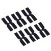U/D Tennis Racket Weight and Balance Strips, H-Shape, 3 g, Silicone, 6-Piece Set (Black) view 2
