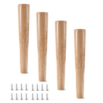 Xrdbfd 30 cm/12 in Wooden Furniture Legs, Straight, 8 cm/3 in