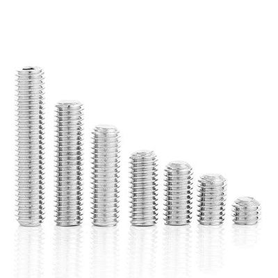 XFCNOI M2.5 Stainless Steel Flat-Point Hex Socket Set Screws, 55 Pieces
