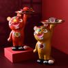 jinyi2016SHOP Creative Cute Happy Tiger Decorative Tray, Key Storage and Living Room Sculpture (Red) view 2
