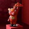 jinyi2016SHOP Creative Cute Happy Tiger Decorative Tray, Key Storage and Living Room Sculpture (Red) view 4