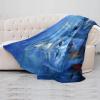 Wolves Toward the Moon Soft Fleece Throw Blanket, 150 x 130 cm view 4