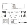 YZSM RC Car Upgrade Parts for XIAOMI Suzuki Jimny 1/16, CNC Metal Chassis Frame Beam Kit, Silver view 1
