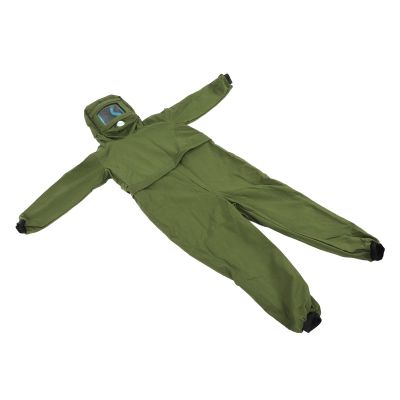 Green Protective Sandblasting Suit for Residue Removal