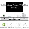 Wall-Mounted Floating TV Cabinet, Entertainment Center, Cable Box and Router Shelf, Black, 120 x 22 x 19 cm view 2
