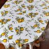 Panama Tablecloth, Lemon Print – All Sizes, 120 cm Runner view 2