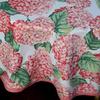 Manifattura Tessile Panama Tablecloth, Pink Hydrangeas, Square x12, 270 cm view 3