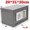Electronic Hotel Safe for Home Office, Fireproof Digital Code Safe with 2 Keys, 8.5 L, Gray view 2