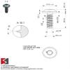 Schriever STSplus 8 x 25 mm Stainless Steel Thermoplastic Pan Head Screw with Washer KN6038, 10-Pack view 4