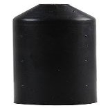 HEATSHRINK 11 mm Black Heat-Shrink End Cap, 1 Pack