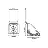 100-Pack Light Brown Plastic Corner Braces, 20 x 20 x 18 mm, 90-Degree Angle Connectors with Screws view 4