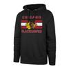 '47 Chicago Blackhawks Stripe Burnside NHL Hoodie Black view 1