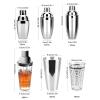 Liudan Cocktail Shaker Set, Stainless Steel Martini Mixer Kit with Muddler, Mixing Spoon and Jigger, Color C view 2