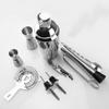 Liudan Cocktail Shaker Set, Stainless Steel Martini Mixer Kit with Muddler, Mixing Spoon and Jigger, Color C view 4