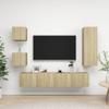vidaXL 5-Piece TV Cabinet Set Sonoma Oak Engineered Wood view 2