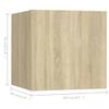 vidaXL 5-Piece TV Cabinet Set Sonoma Oak Engineered Wood view 4