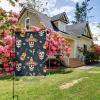 VRKAJZEW Mexican Skull Garden Flags, Winter Christmas Garden Flags, Holiday Outdoor Decor, Small Yard Flags, 12 x 18 Inches view 2
