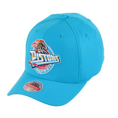 Mitchell & Ness Detroit Pistons Teal NBA Team Ground Stretch Snapback HWC Cap - One Size