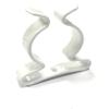 Terry Tool Clips, Plastic-Coated, 10 mm Diameter, White, 40-Pack view 1