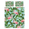 ANHOPE Flamingo Duvet Cover Set, 260 x 220 cm, 3-Piece Microfiber view 2