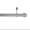ondeco Made-to-Measure Curtain Rod, 20 mm Internal Track, Patrone Single Track, Ceiling Mount, 4 cm, Stainless Steel Look, 300 cm view 2