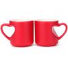 MEGAUK Heart Magic Mug with Custom Photo and Text - Color-Changing Personalized Coffee Cup view 2