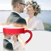 MEGAUK Heart Magic Mug with Custom Photo and Text - Color-Changing Personalized Coffee Cup view 3