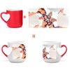 MEGAUK Heart Magic Mug with Custom Photo and Text - Color-Changing Personalized Coffee Cup view 4