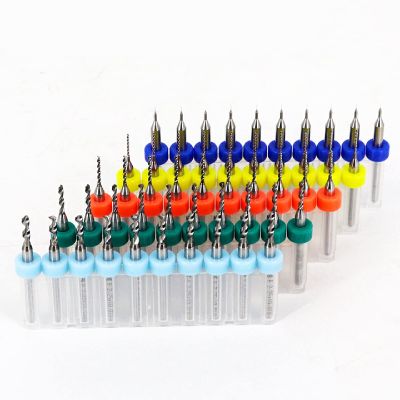 10-Piece 3.175 mm Shank Carbide PCB Drill Set