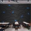 3D Black Metal Circuit Board Industrial Photo Wallpaper, 450 x 300 cm view 3
